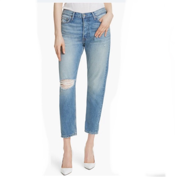 GRLFRND Kiara High Waist Ankle Boyfriend in Stone Deep Size 26 - Picture 2 of 7